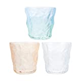 HOMSFOU 3 Piezas Copas de Vidrio Decorativas Copas de Vino Copa de Vino de Cristal Novia Champán Leche Beber Martini Copa Helado Té Helado Copa para Suministros de Fiesta en la Piscina